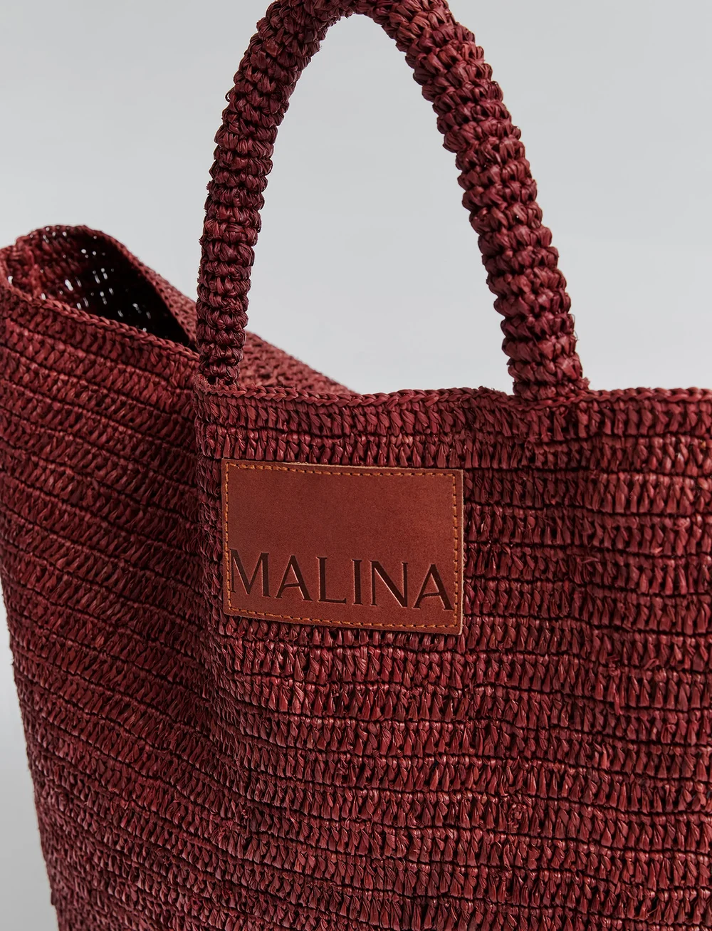Malina - Elsya raffia tote bag - shoppers - terracotta - 5