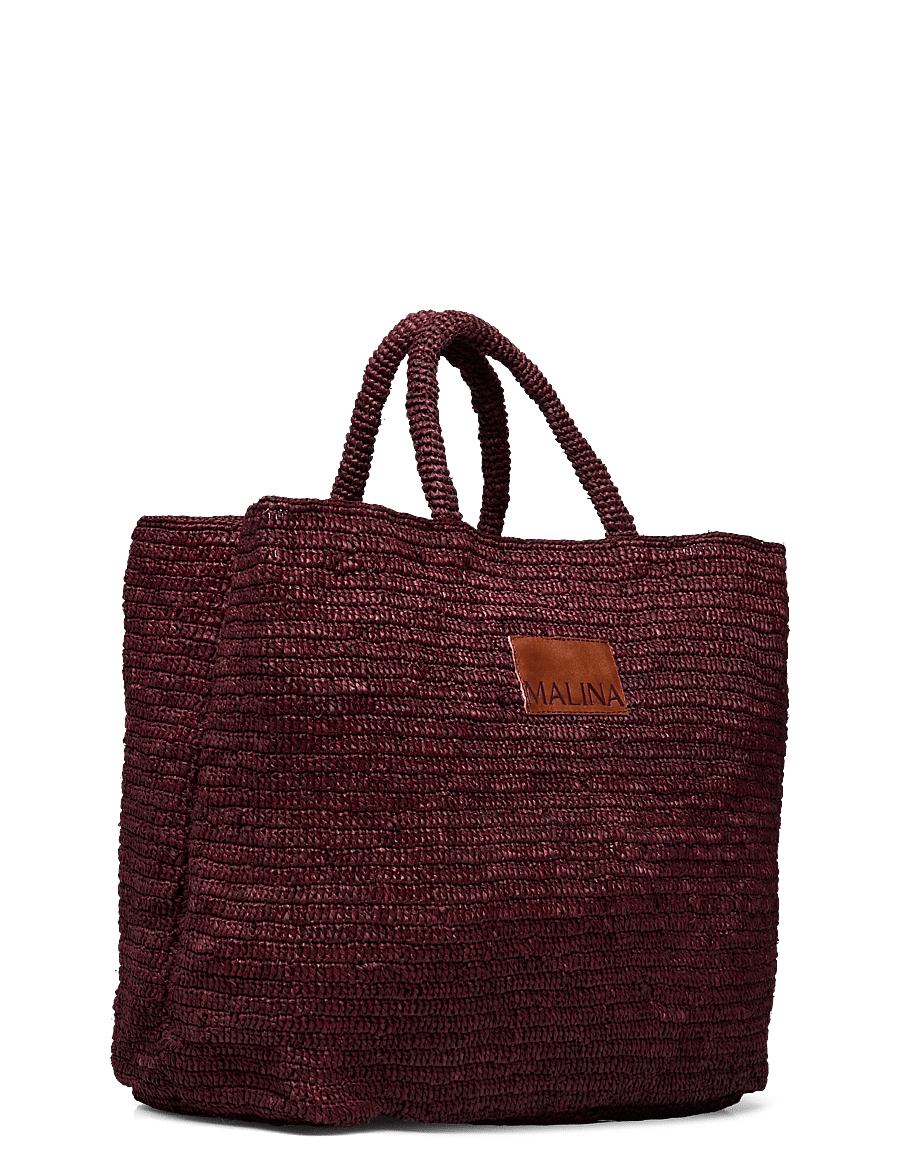 Malina - Elsya raffia tote bag - shopper - terracotta - 3