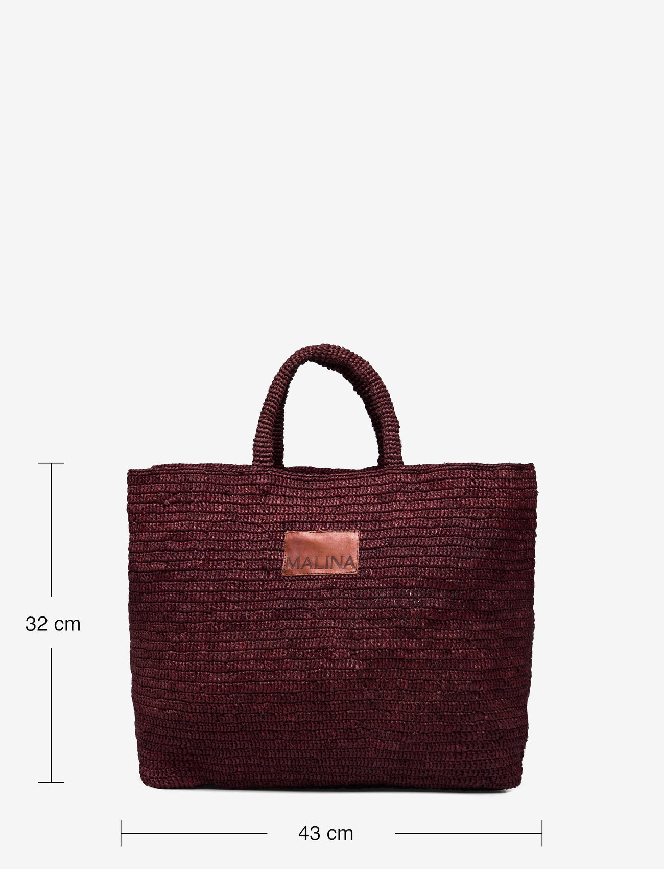 Malina - Elsya raffia tote bag - shoppers - terracotta - 5