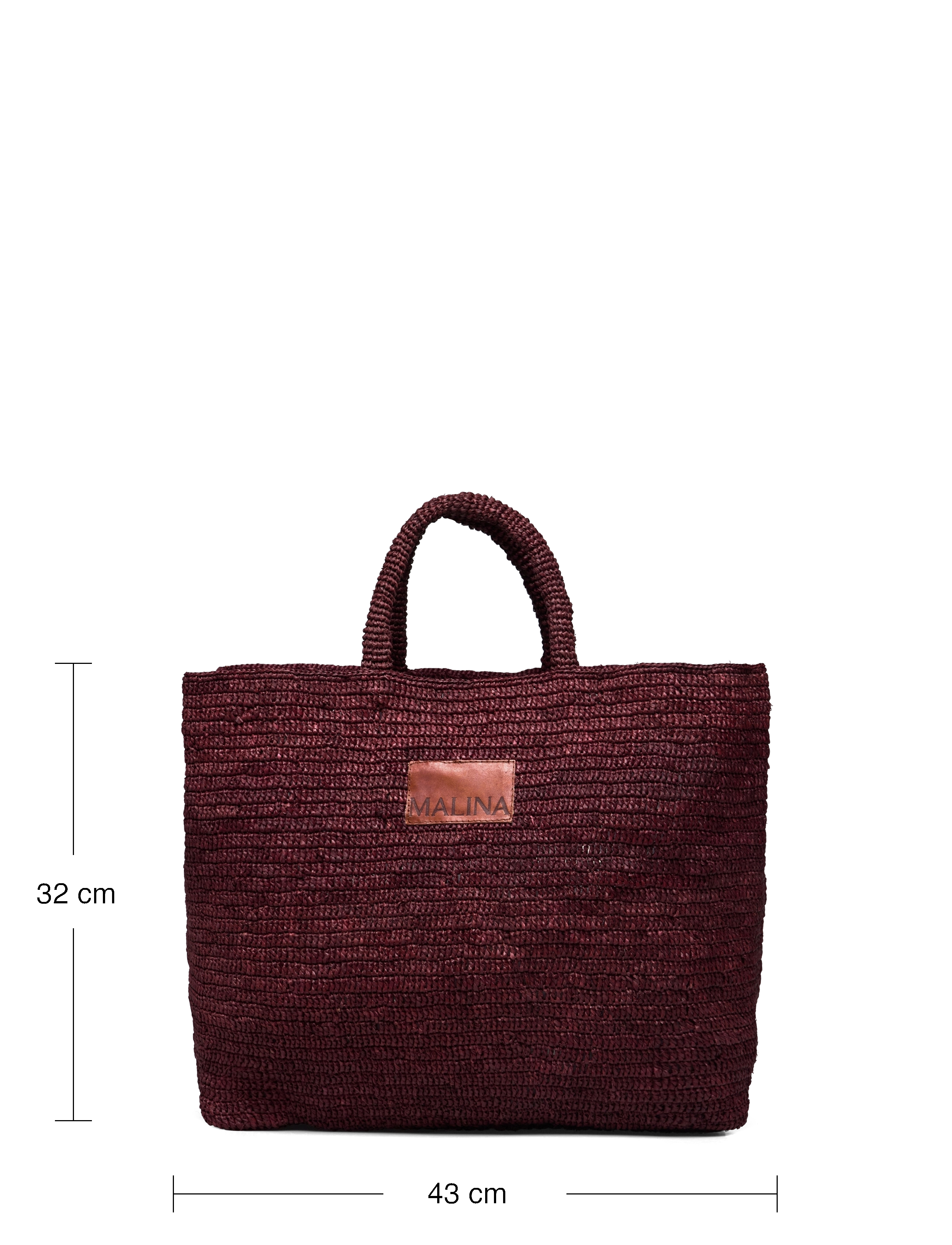 Malina - Elsya raffia tote bag - accessoires - terracotta - 5