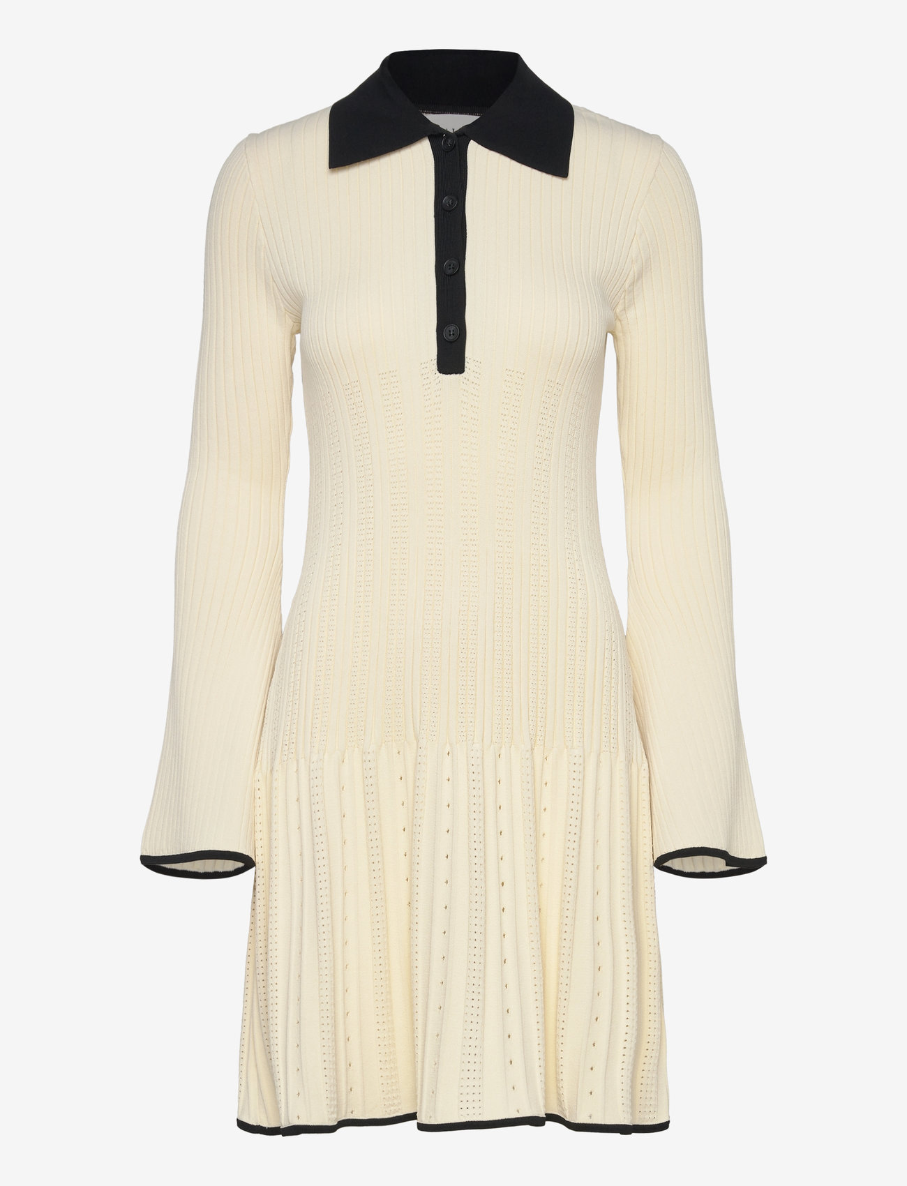 Malina - Sabine Pike Knitted Mini dress - kootud kleidid - vanilla - 1