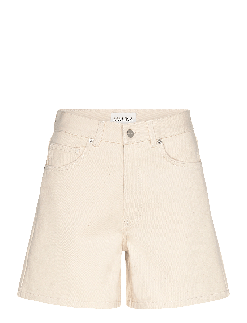 Malina - Solene High Rise Denim Shorts - jorts - cream - 1