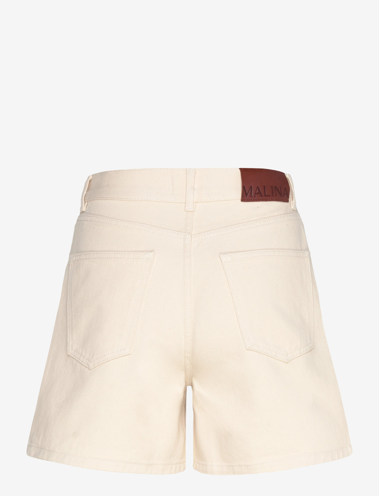 Malina - Solene High Rise Denim Shorts - jorts - cream - 2