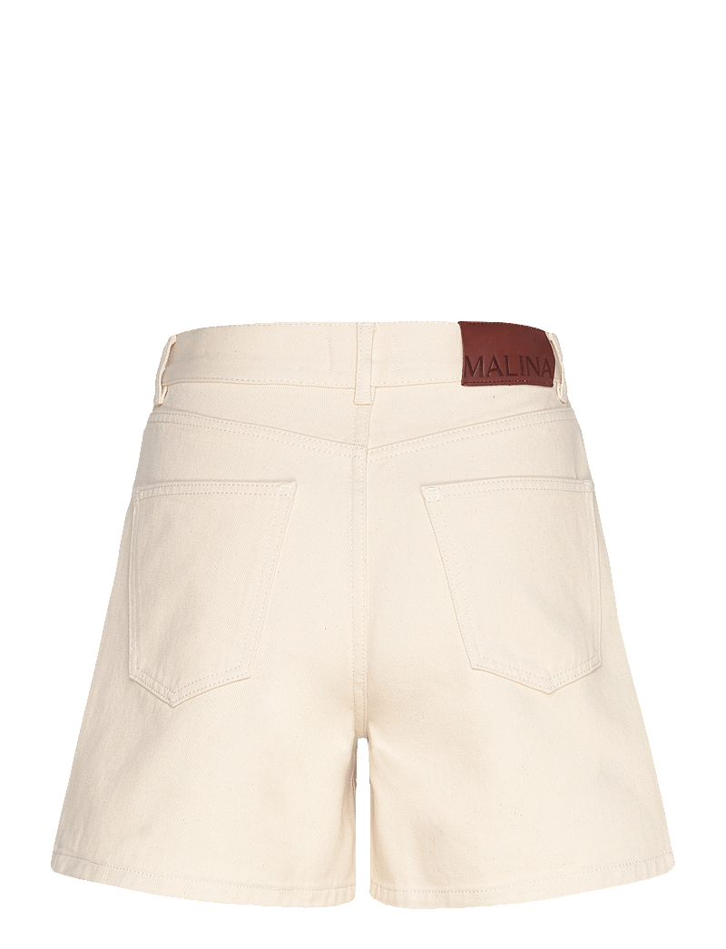 Malina - Solene High Rise Denim Shorts - jorts - cream - 2