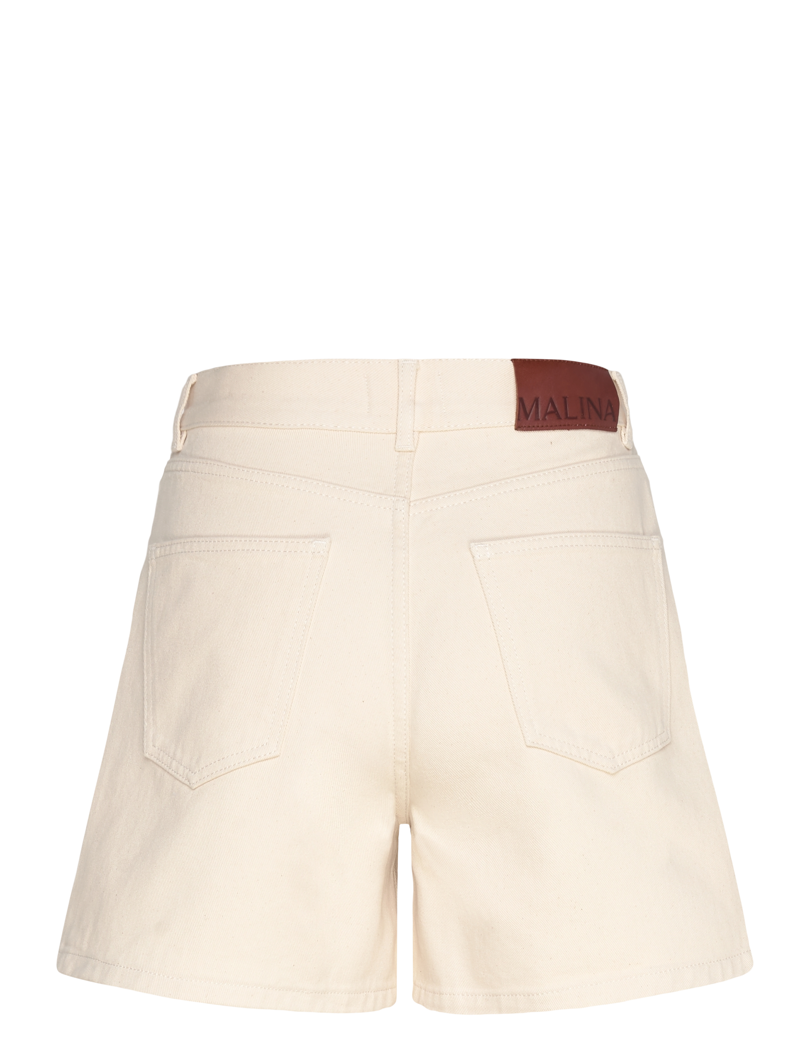 Malina - Solene High Rise Denim Shorts - jeansshorts - cream - 2