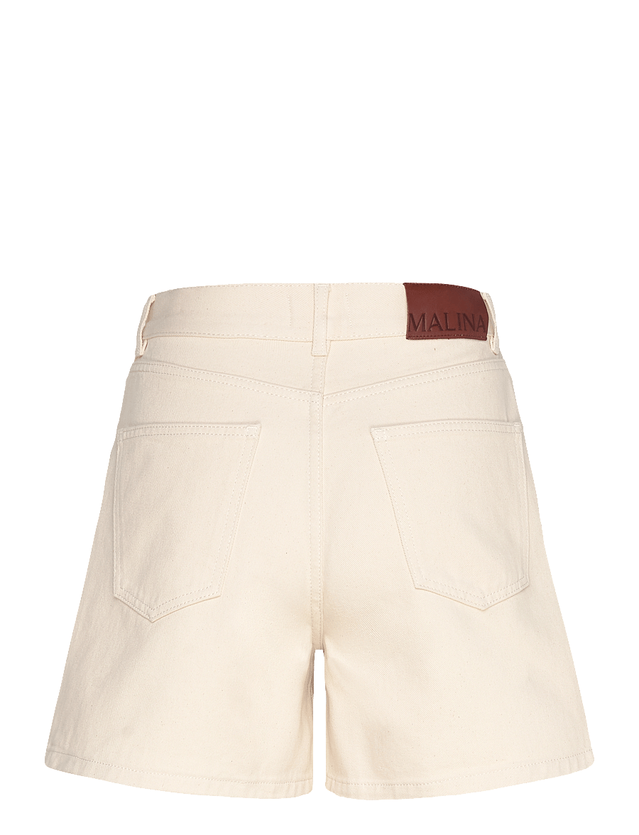 Malina - Solene High Rise Denim Shorts - jeansshorts - cream - 2