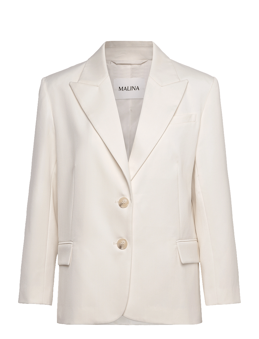 Malina - Hedda peak lapel blazer - white - 1