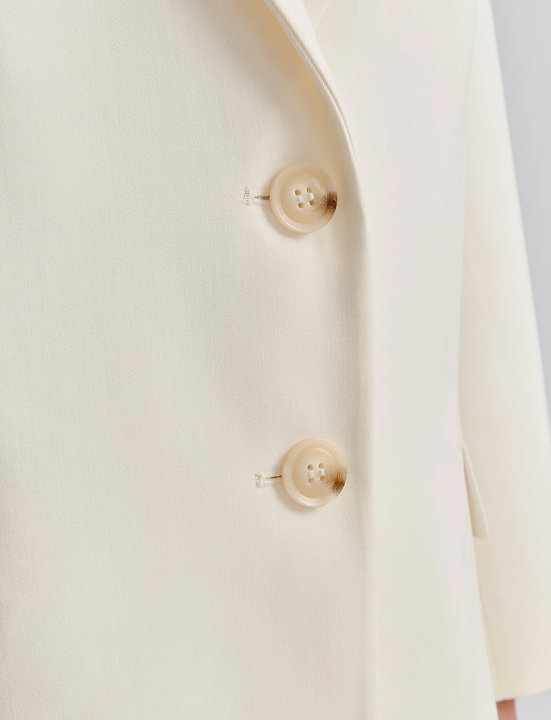 Malina - Hedda peak lapel blazer - single breasted blazers - white - 5