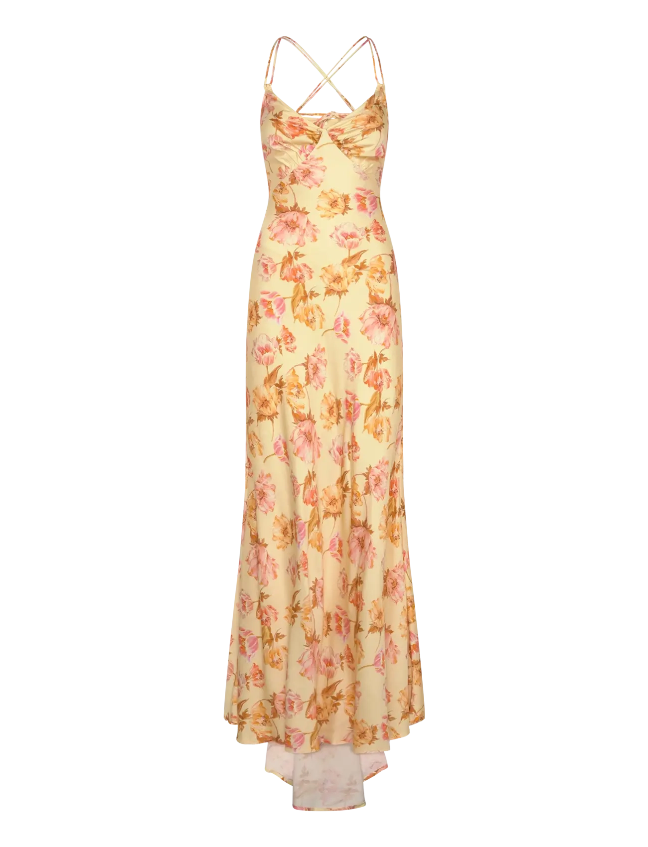 MALINA Cornelia Slip Maxi Kleid Gelb - 42 - Damen