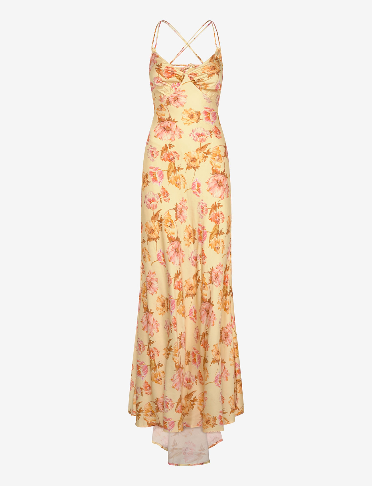 Malina - Cornelia slip maxi dress - lemon peony - 1