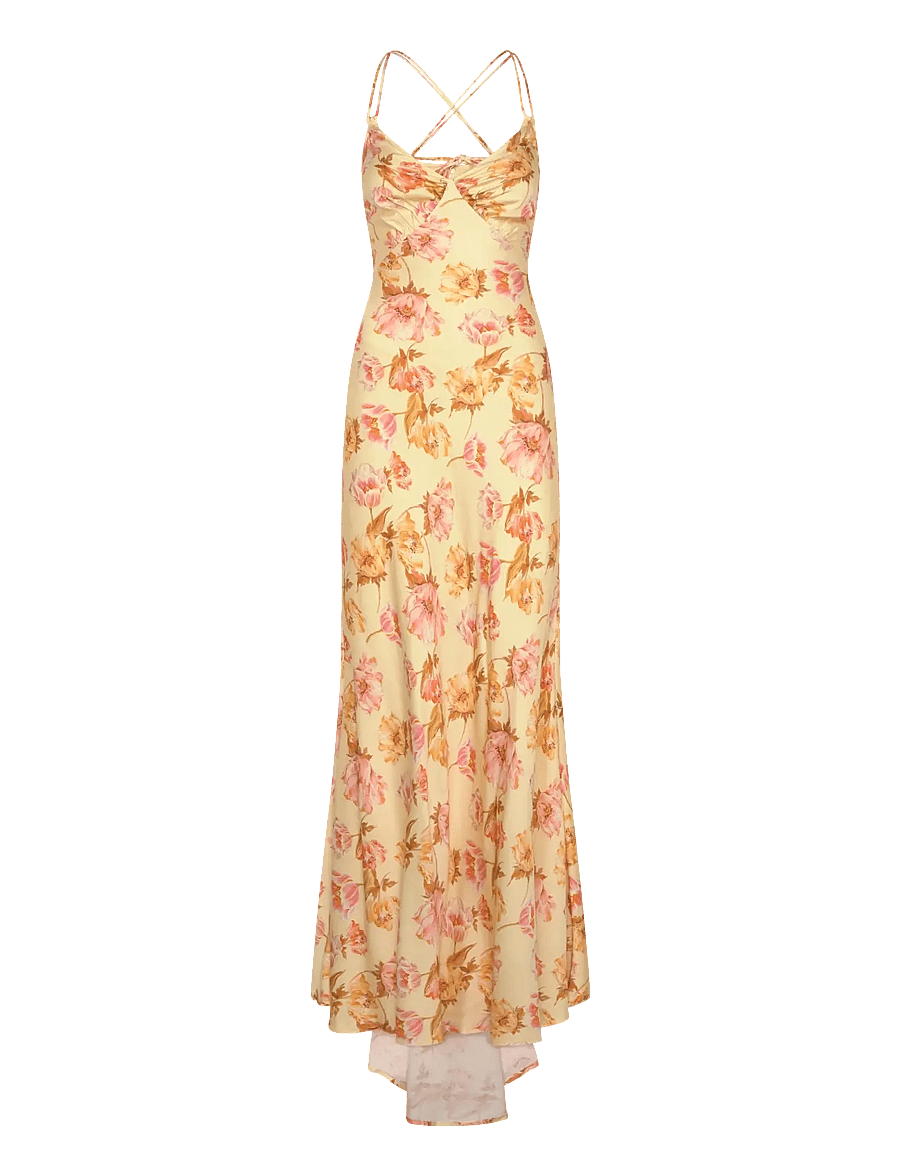 Malina - Cornelia slip maxi dress - schlupfkleider - lemon peony - 1
