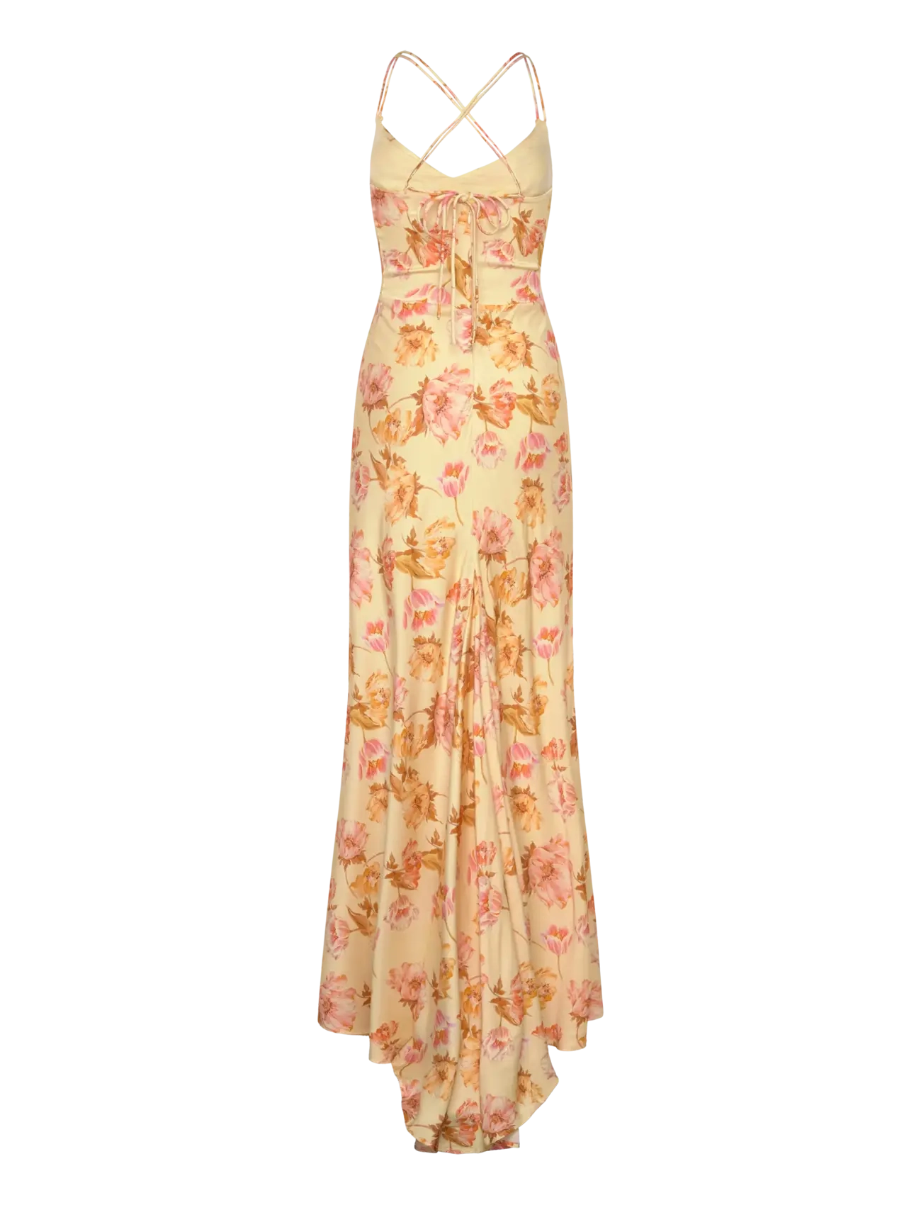 Malina - Cornelia slip maxi dress - slip dresses - lemon peony - 2