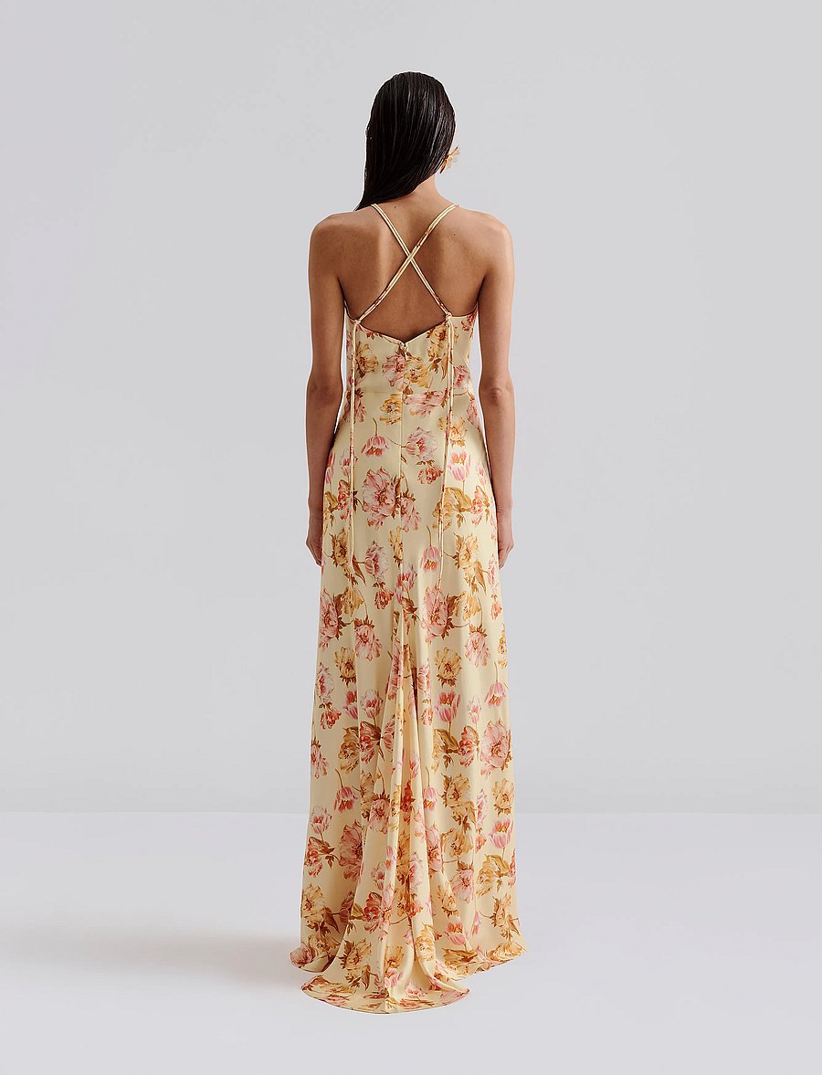 Malina - Cornelia slip maxi dress - schlupfkleider - lemon peony - 3