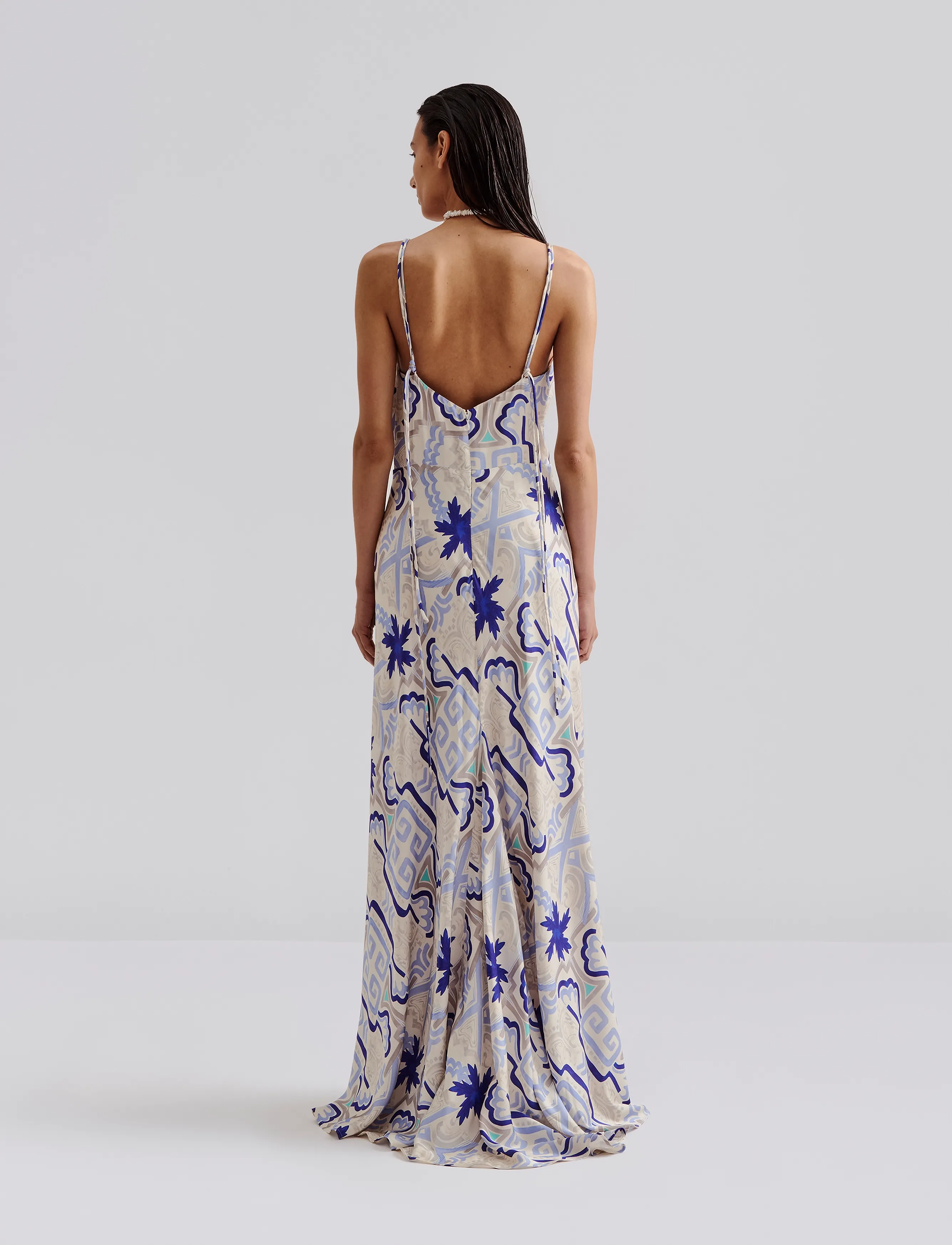 Malina - Cornelia slip maxi dress - sukienki na ramiączkach - mosaic - 3