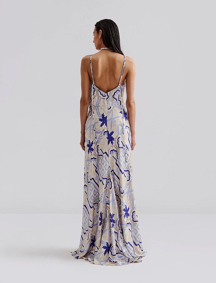 Malina - Cornelia slip maxi dress - schlupfkleider - mosaic - 3