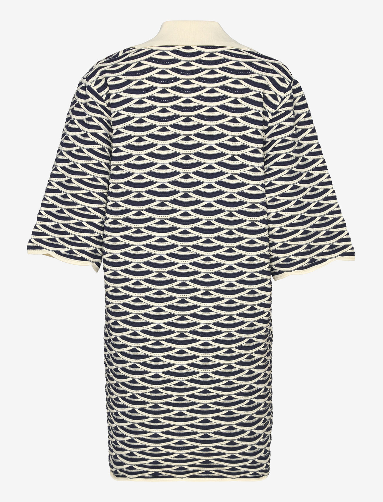 Malina - Thyme structure knitted mini dress - knitted dresses - dark blue multi - 2