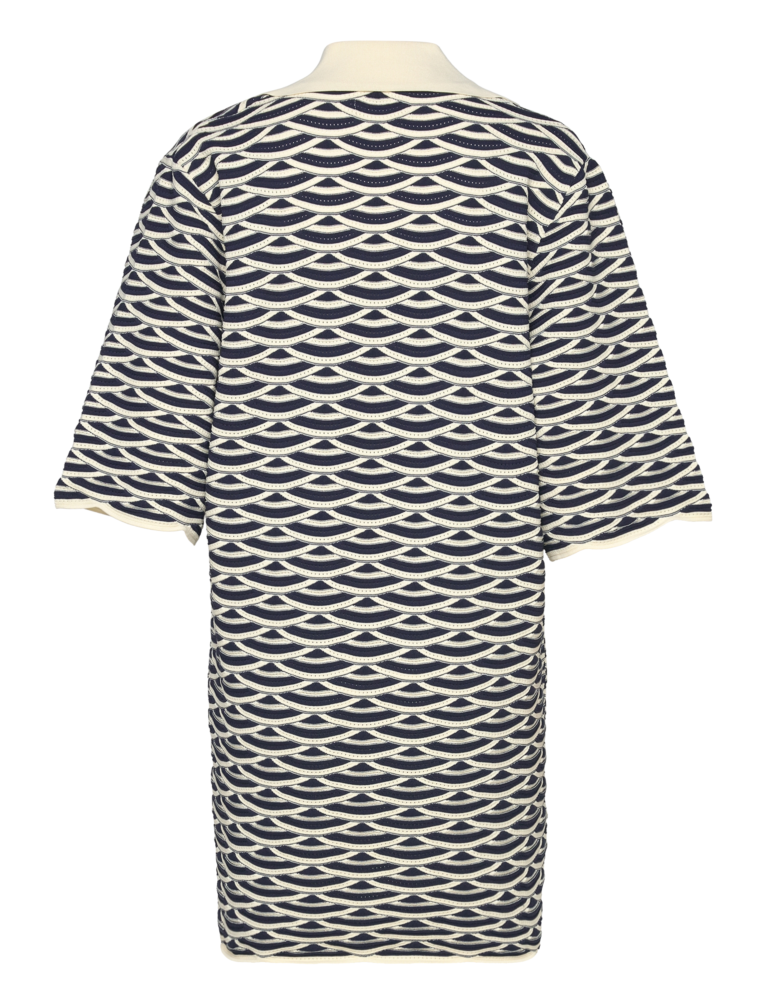 Malina - Thyme structure knitted mini dress - knitted dresses - dark blue multi - 2