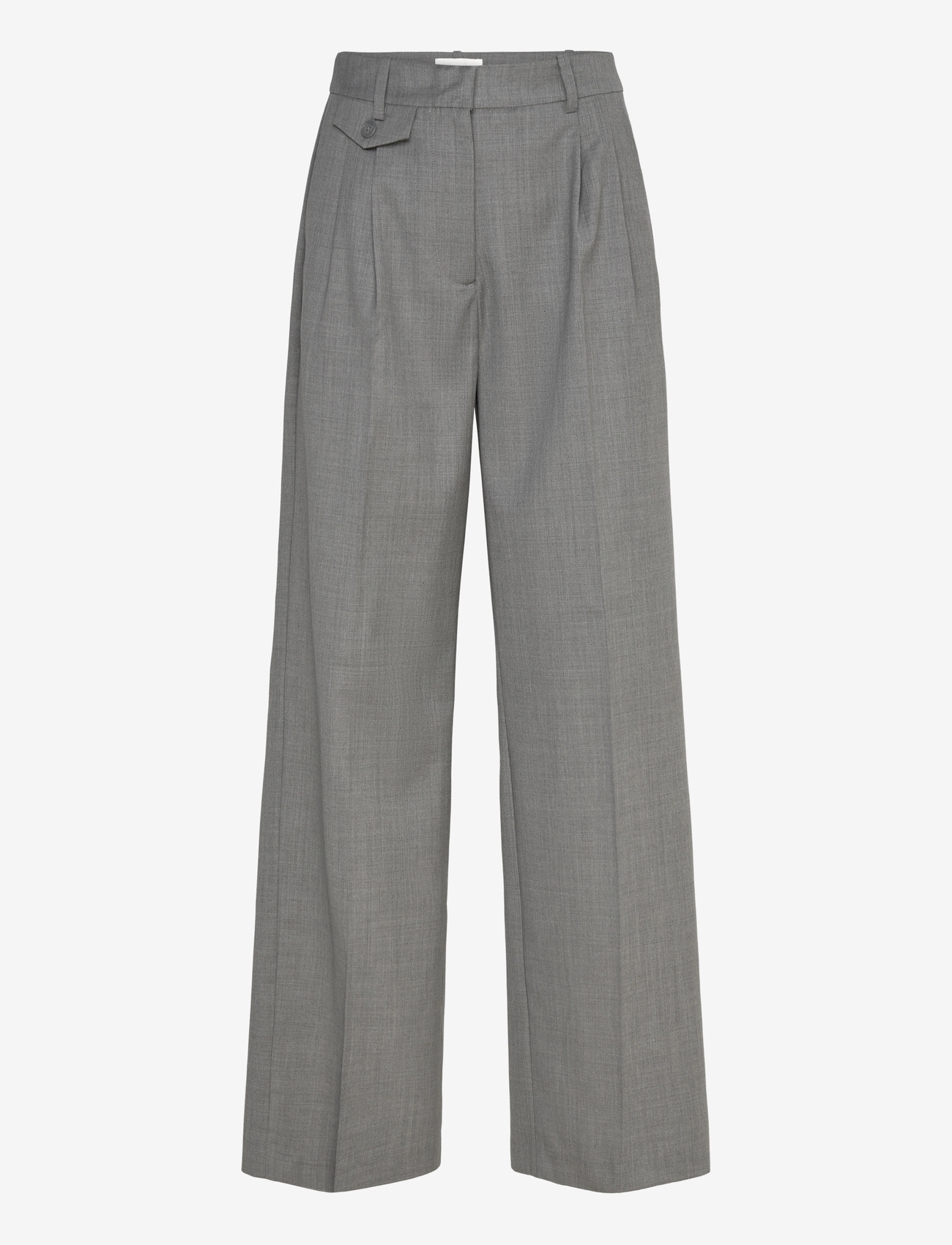 Malina - Yana Tailored Wide Pants - kostymbyxor - grey - 1