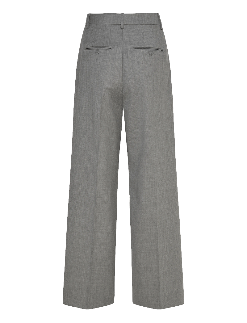 Malina - Yana Tailored Wide Pants - kostymbyxor - grey - 2