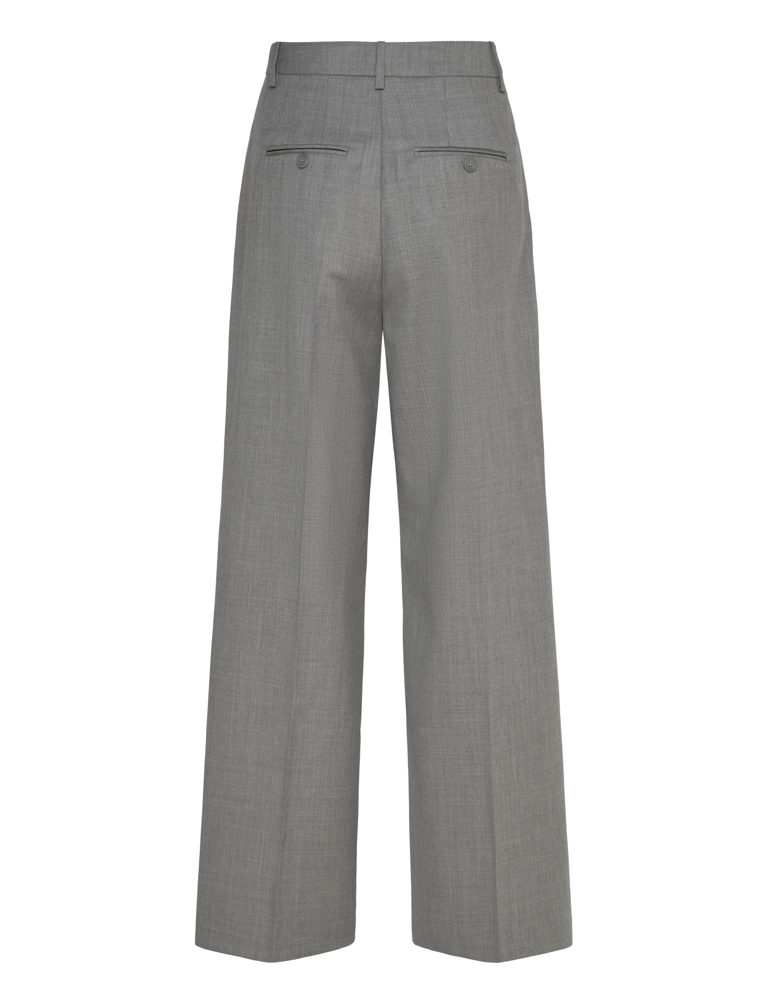Malina - Yana Tailored Wide Pants - tailored trousers - grey - 2
