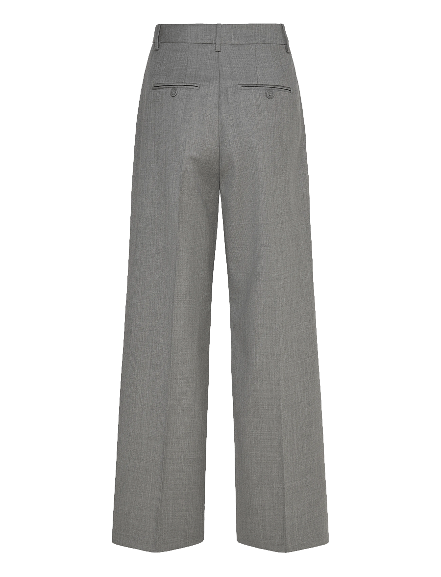 Malina - Yana Tailored Wide Pants - tailored trousers - grey - 2