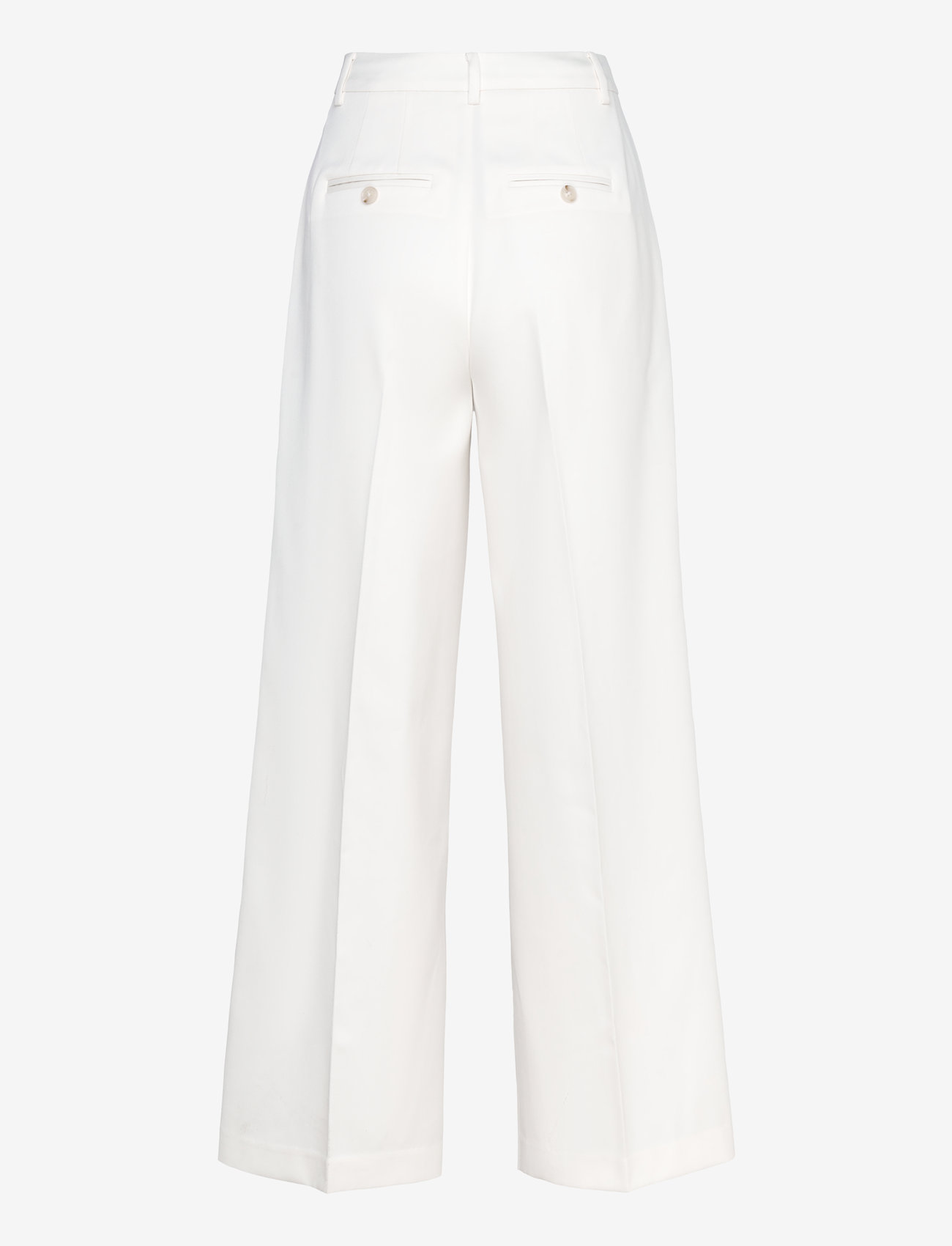 Malina - Yana Tailored Wide Pants - kostymbyxor - white - 2