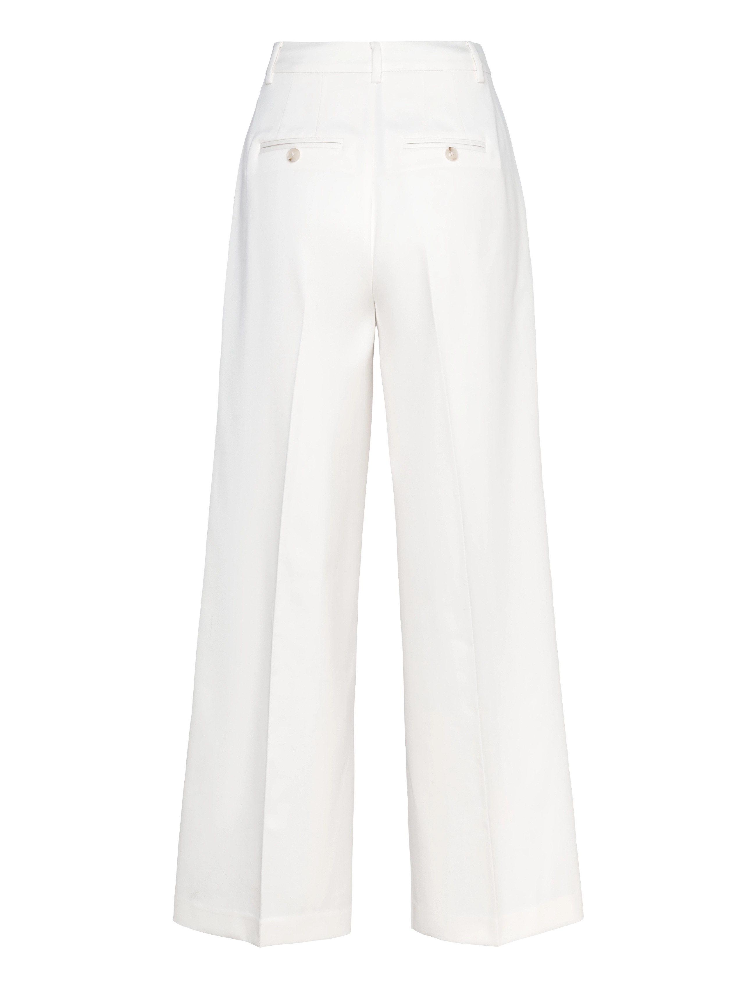 Malina - Yana Tailored Wide Pants - habitbukser - white - 2
