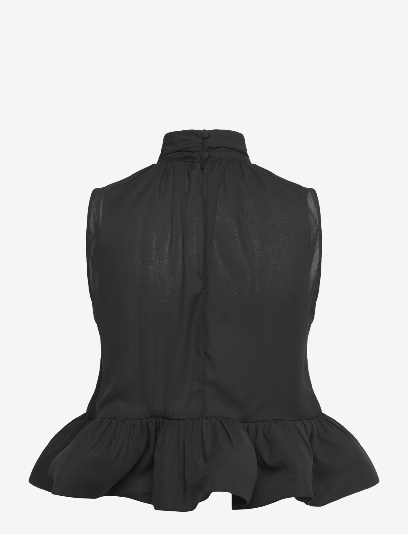 Malina - Lune Halterneck Frilled Hem blouse - black - 2