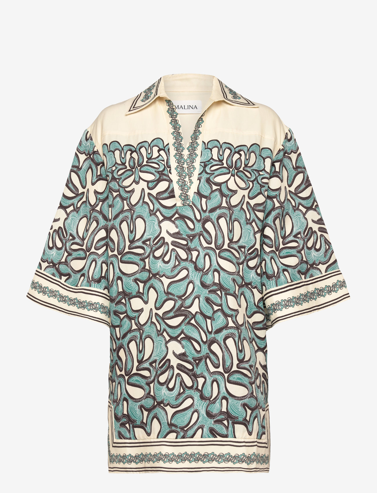 Malina - Imogen Tunic Mini dress - hemdkleider - ocean corals - 1