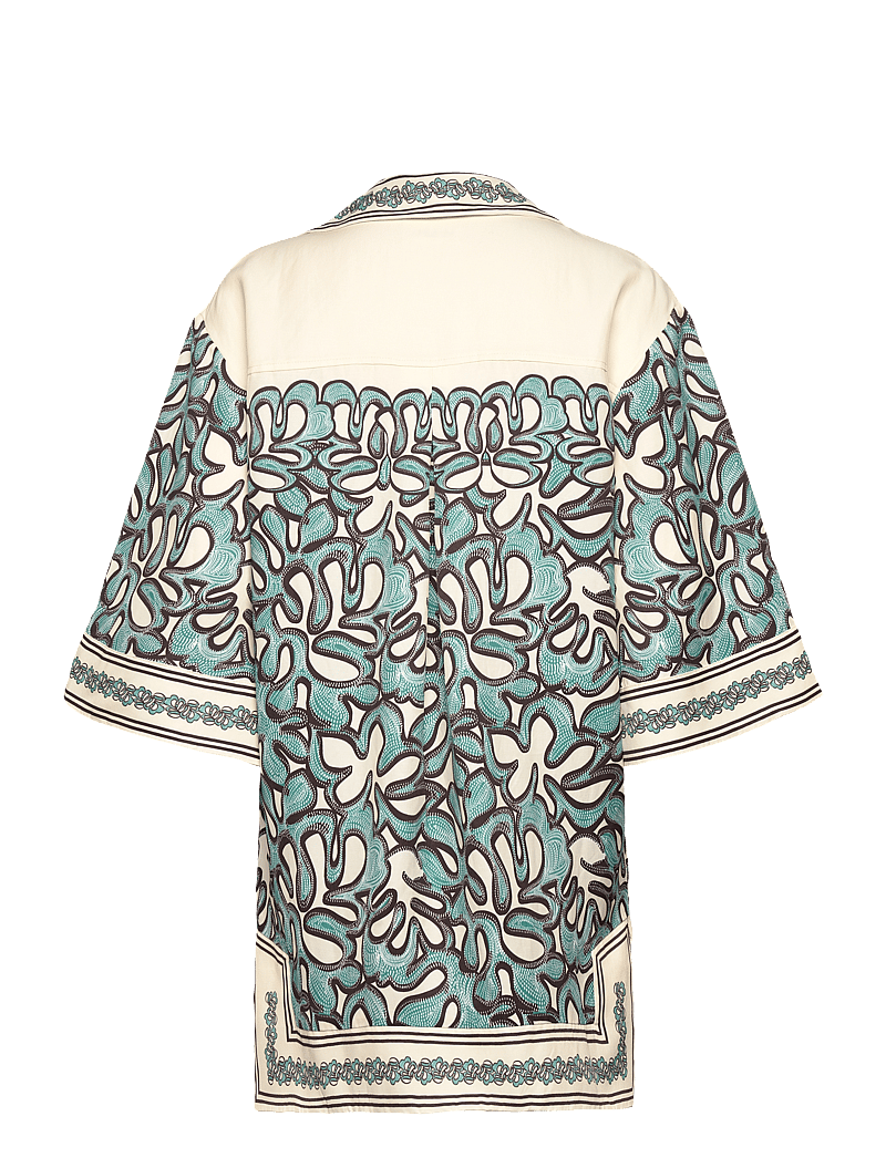 Malina - Imogen Tunic Mini dress - skjortekjoler - ocean corals - 2