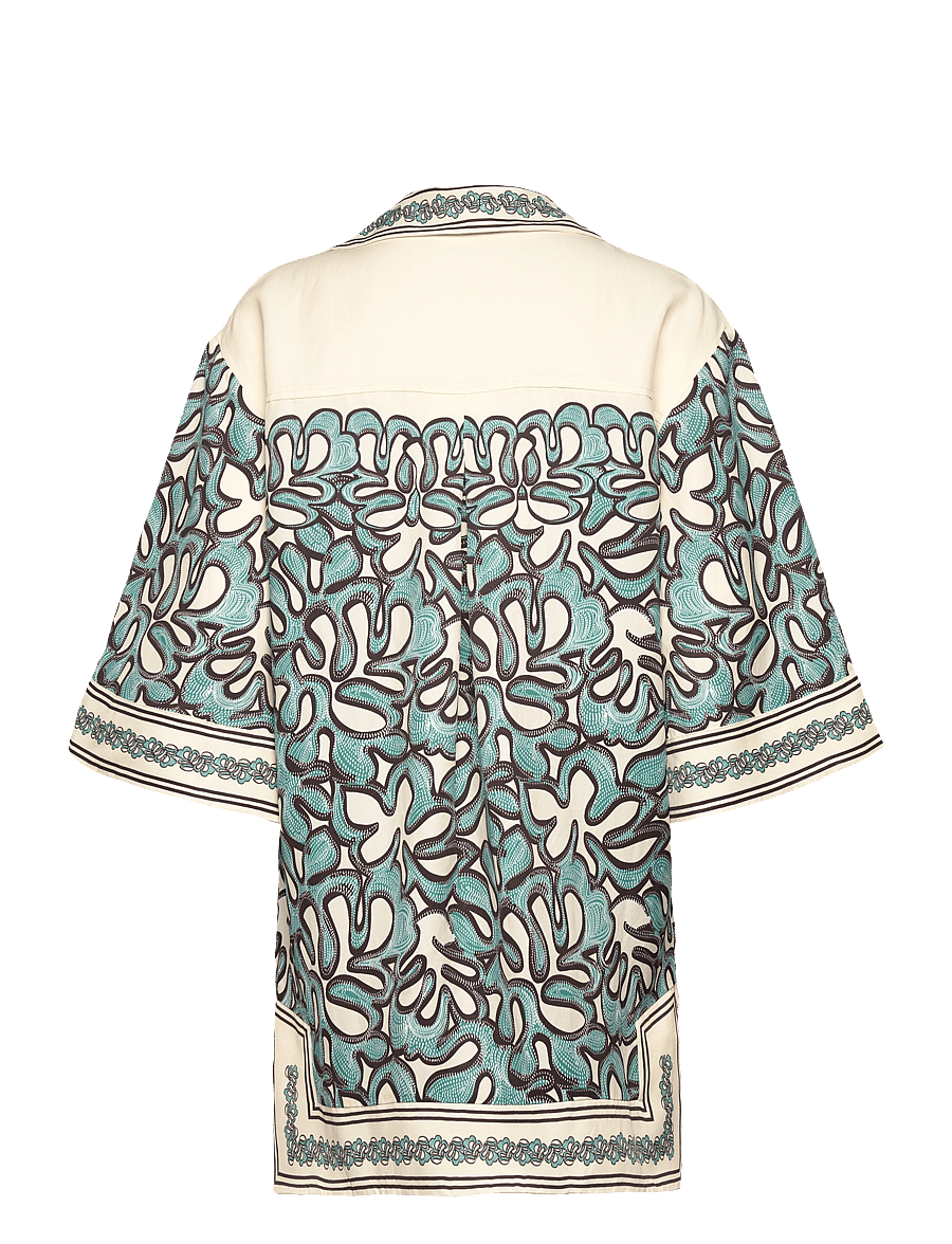 Malina - Imogen Tunic Mini Dress - hemdkleider - ocean corals - 2
