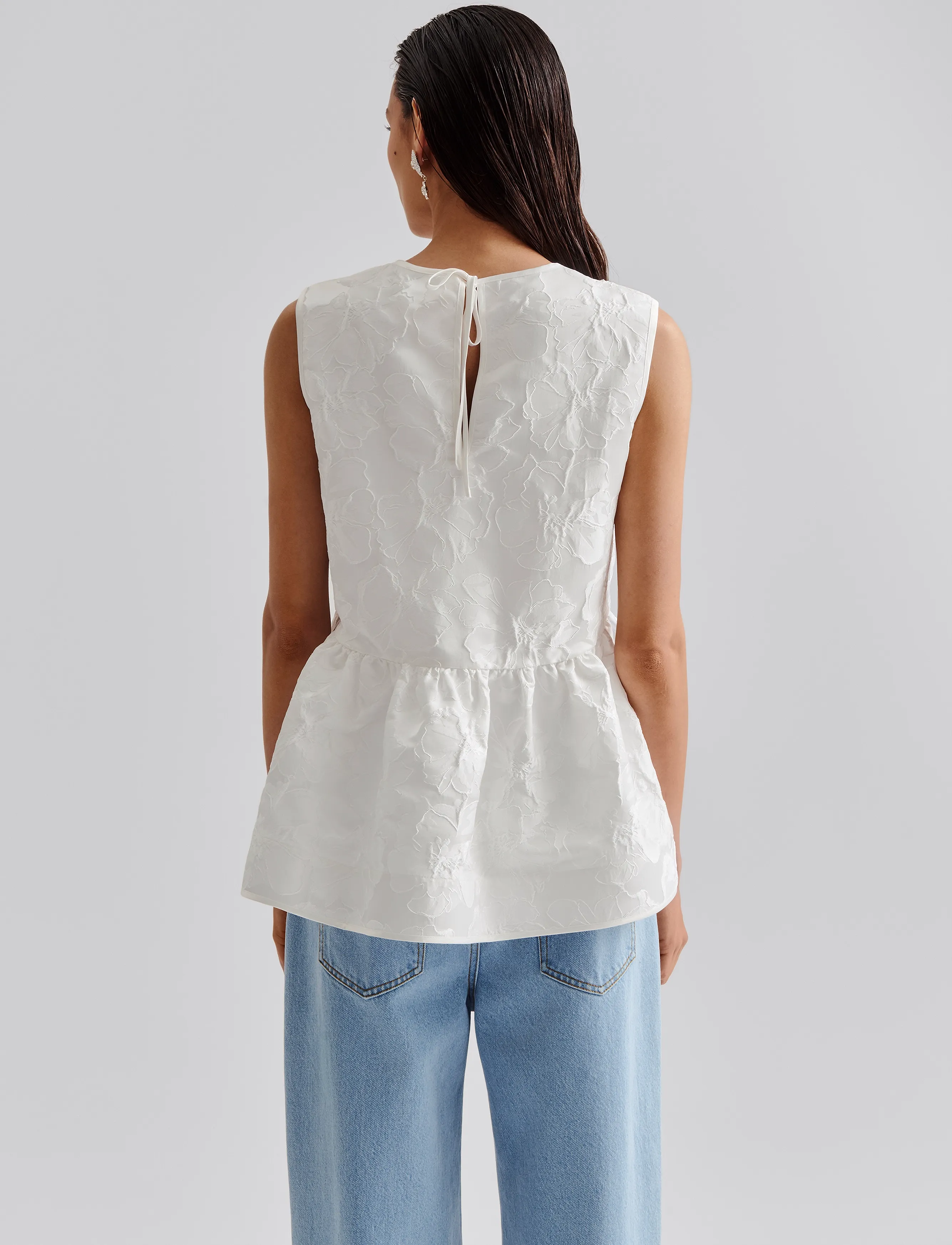 Malina - Gianna oversized blouse - festliche oberteile - white - 3