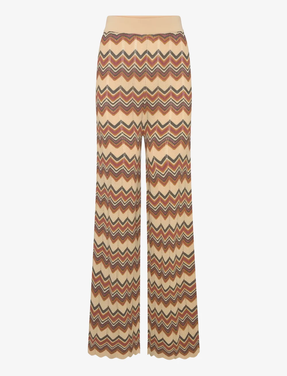 Malina - Ditte flared knitted pants - muotitrendit - multi - 1