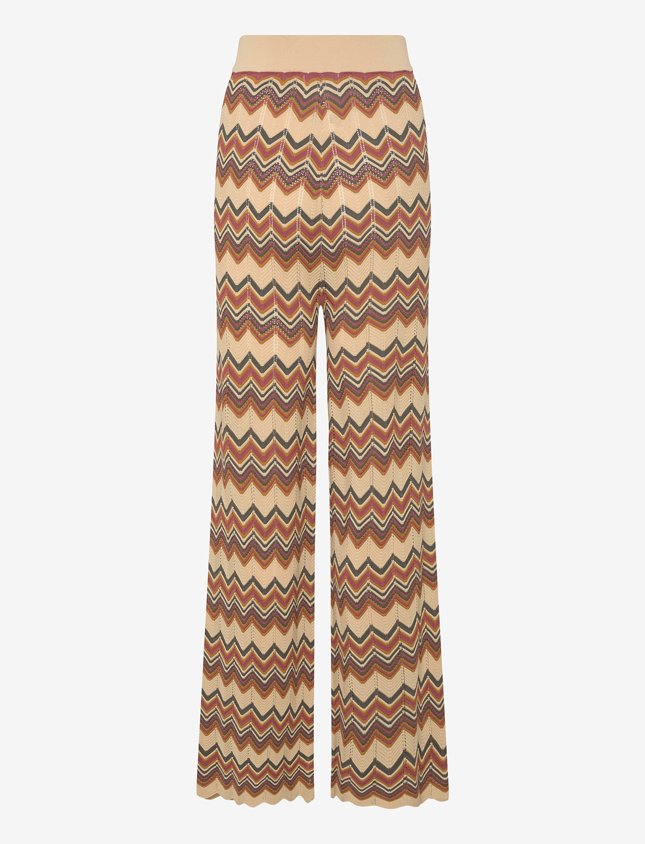 Malina - Ditte flared knitted pants - hosen - multi - 2