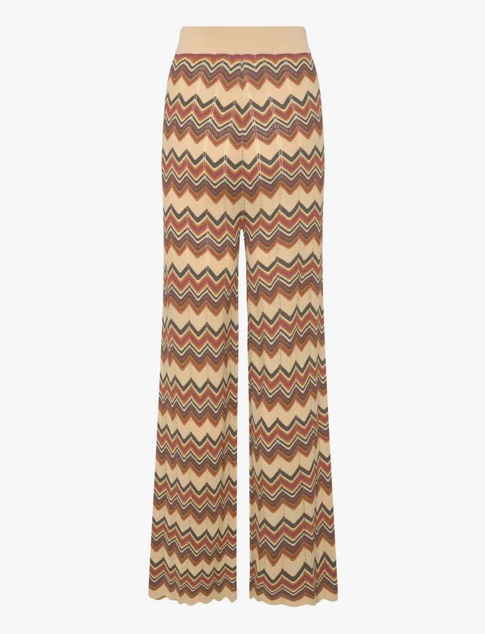 Malina - Ditte flared knitted pants - muotitrendit - multi - 2