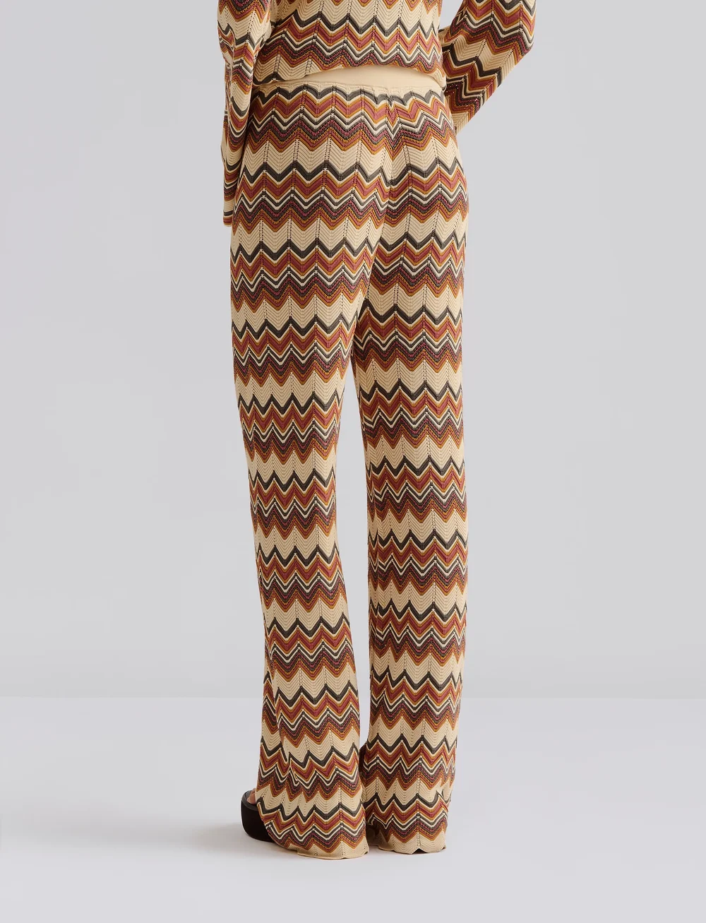 Malina - Ditte flared knitted pants - muotitrendit - multi - 3
