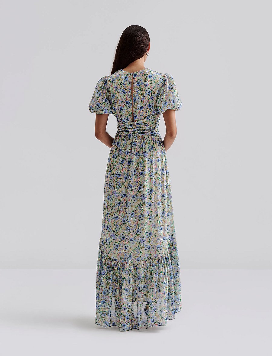 Malina - Beatrice short sleeve maxi dress - sommerkleider - ditsy - 3