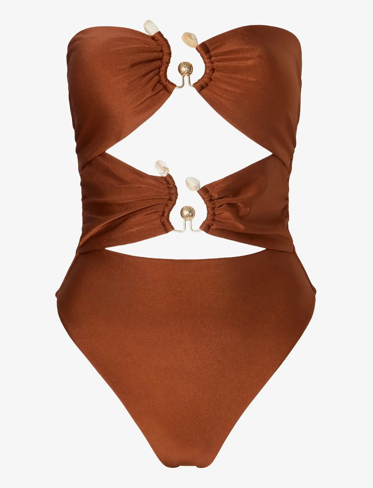 Malina - Erioa Cut Out Swimsuit - badedragter - rust - 1