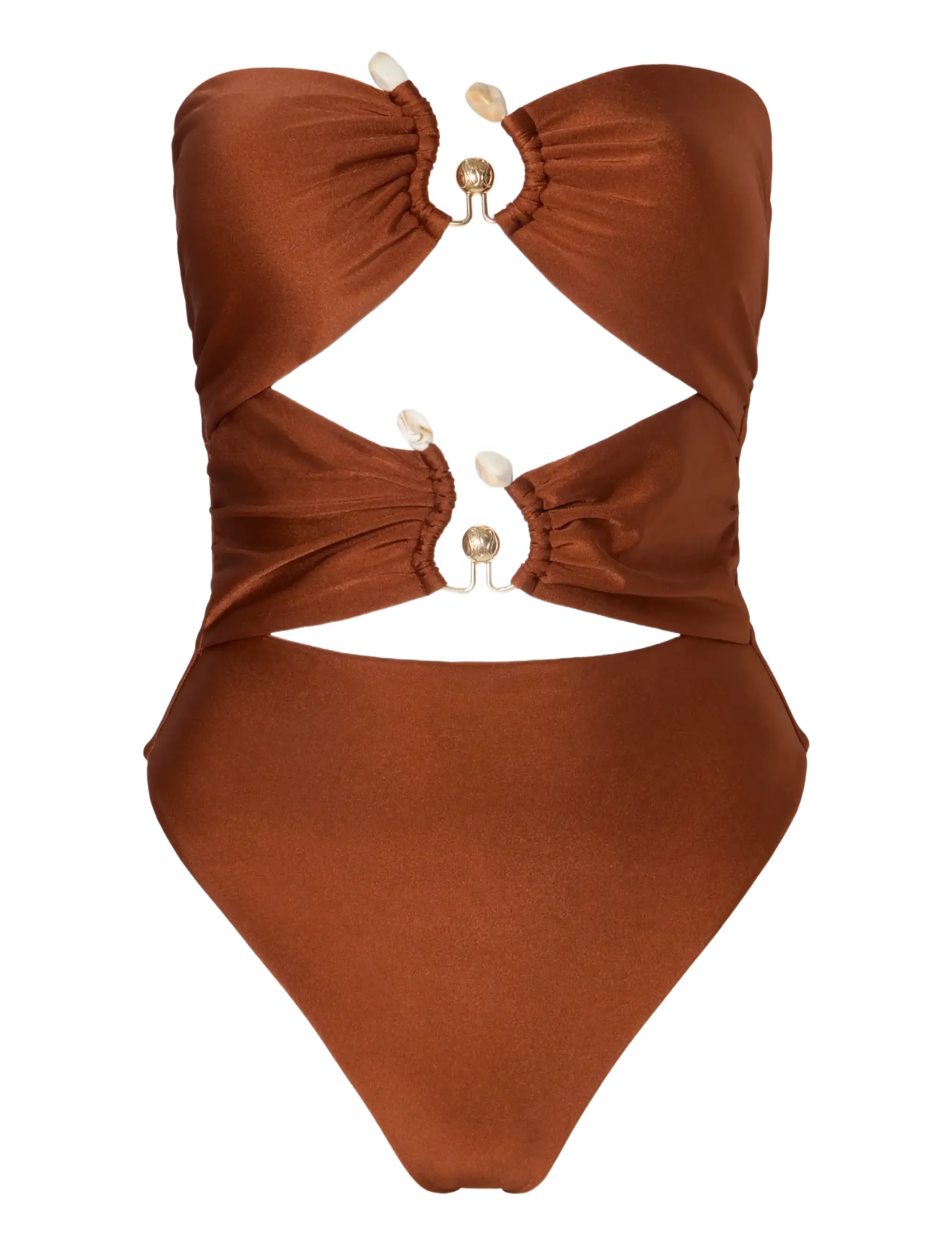 Malina Erioa Cut Out Swimsuit - Nyheder - RUST / brown