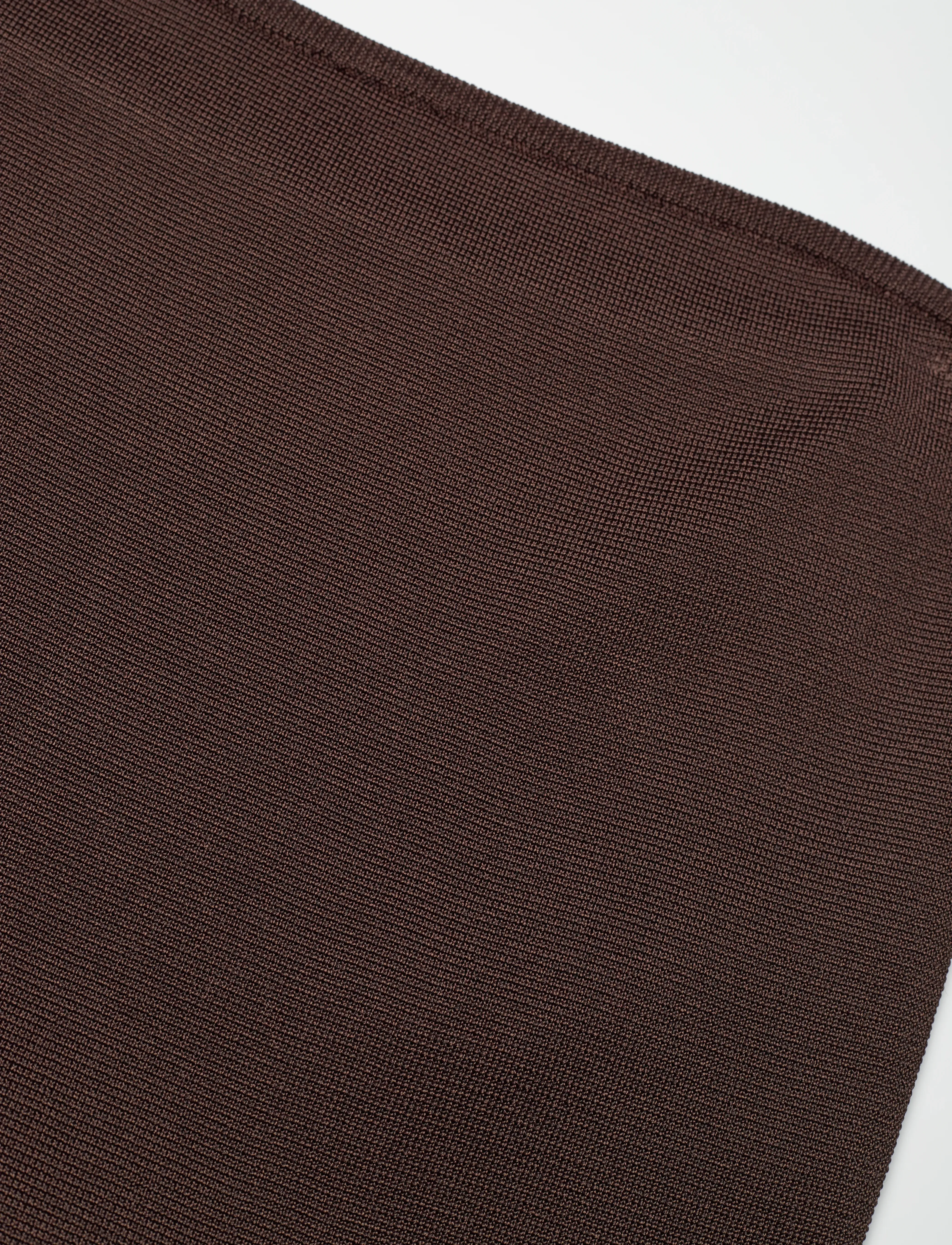 Malina - Isola Drop Waist Sheer Knitted Dress - knitted dresses - chocolate - 5