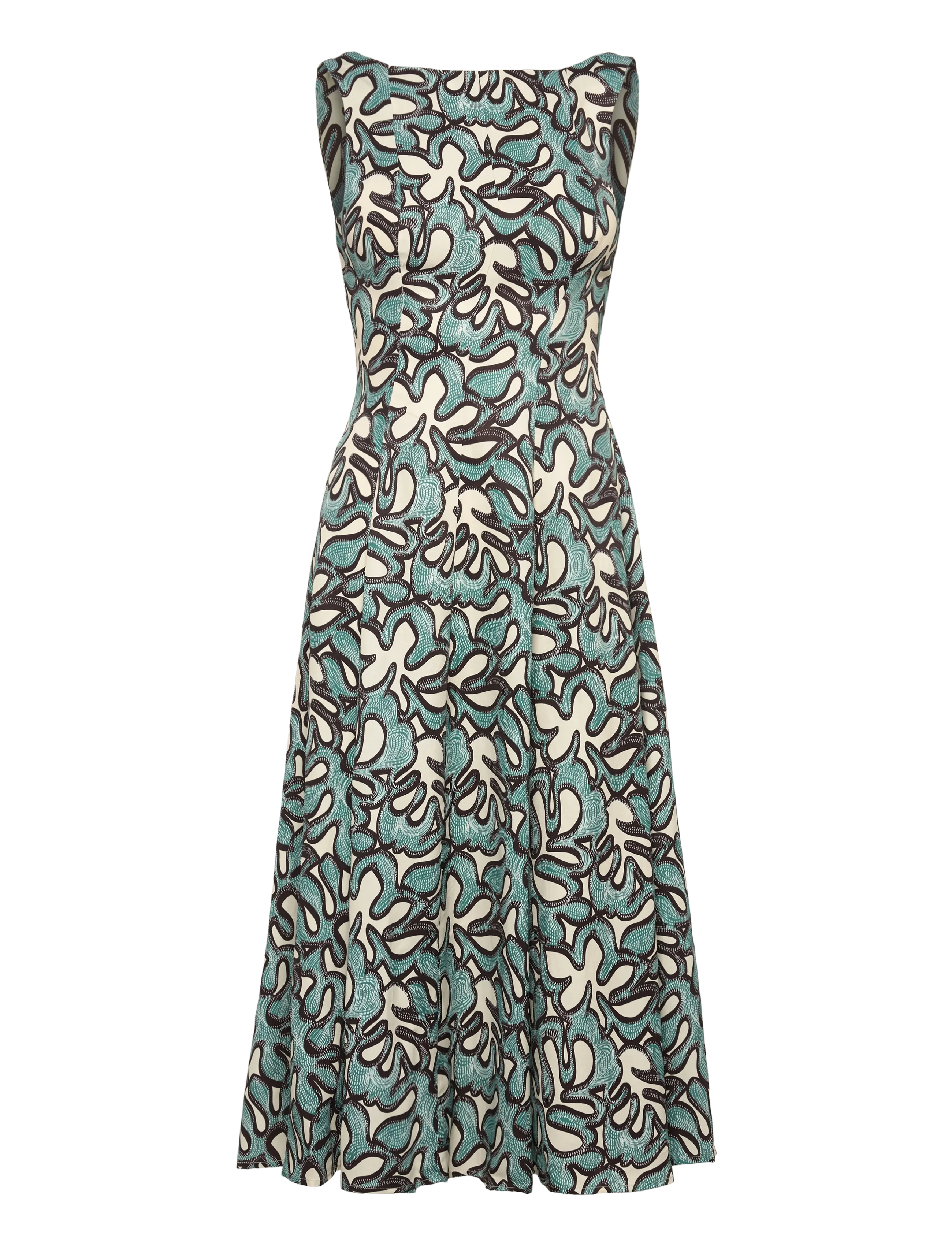 MALINA Xenia Panel Midi Kleid Navy - 36 - Damen