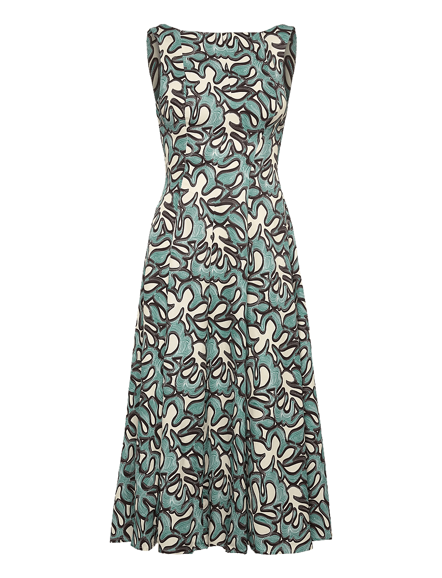 Malina - Xenia Panel Midi Dress - midikleider - ocean corals - 1