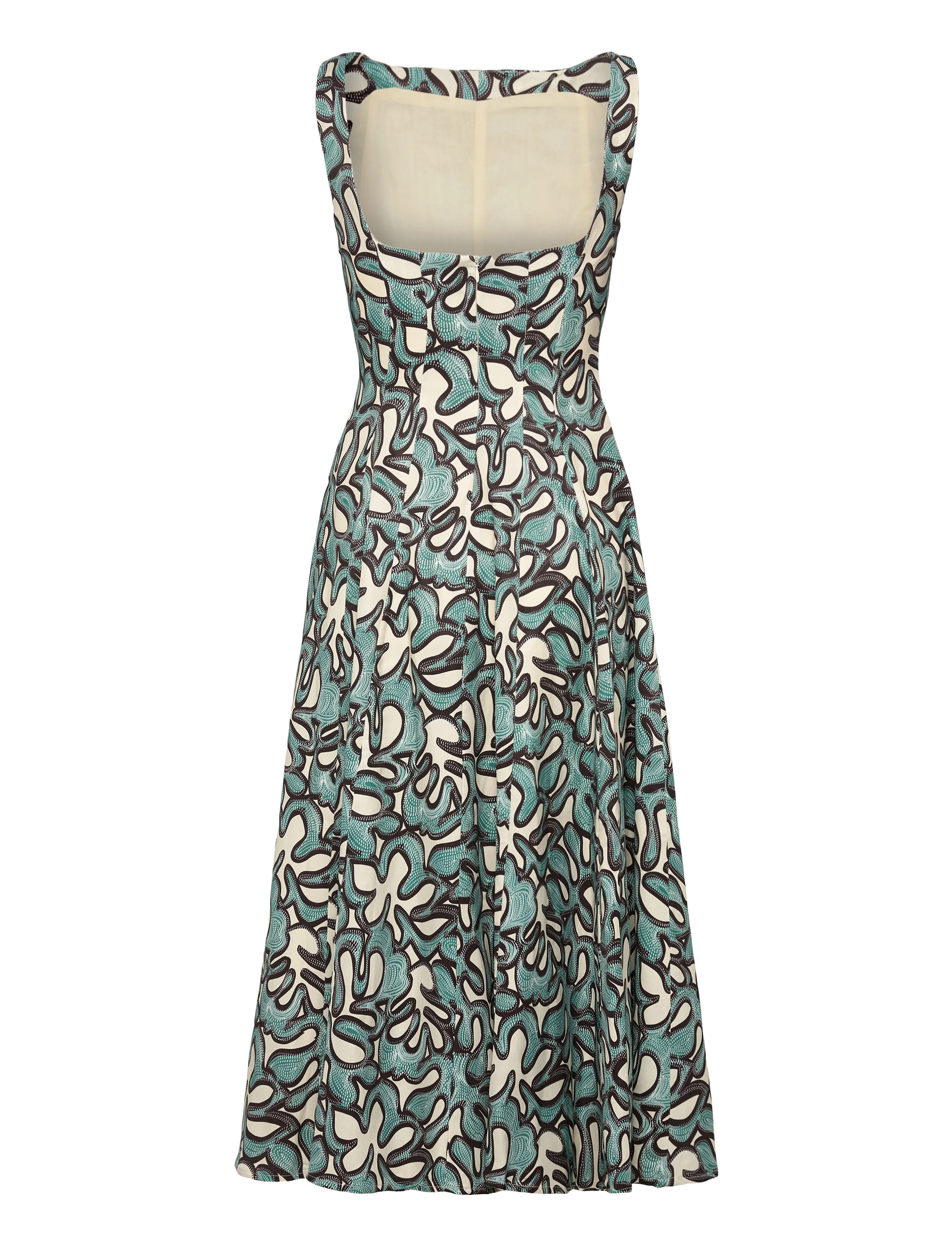 Malina - Xenia Panel Midi Dress - sukienki do kolan i midi - ocean corals - 2