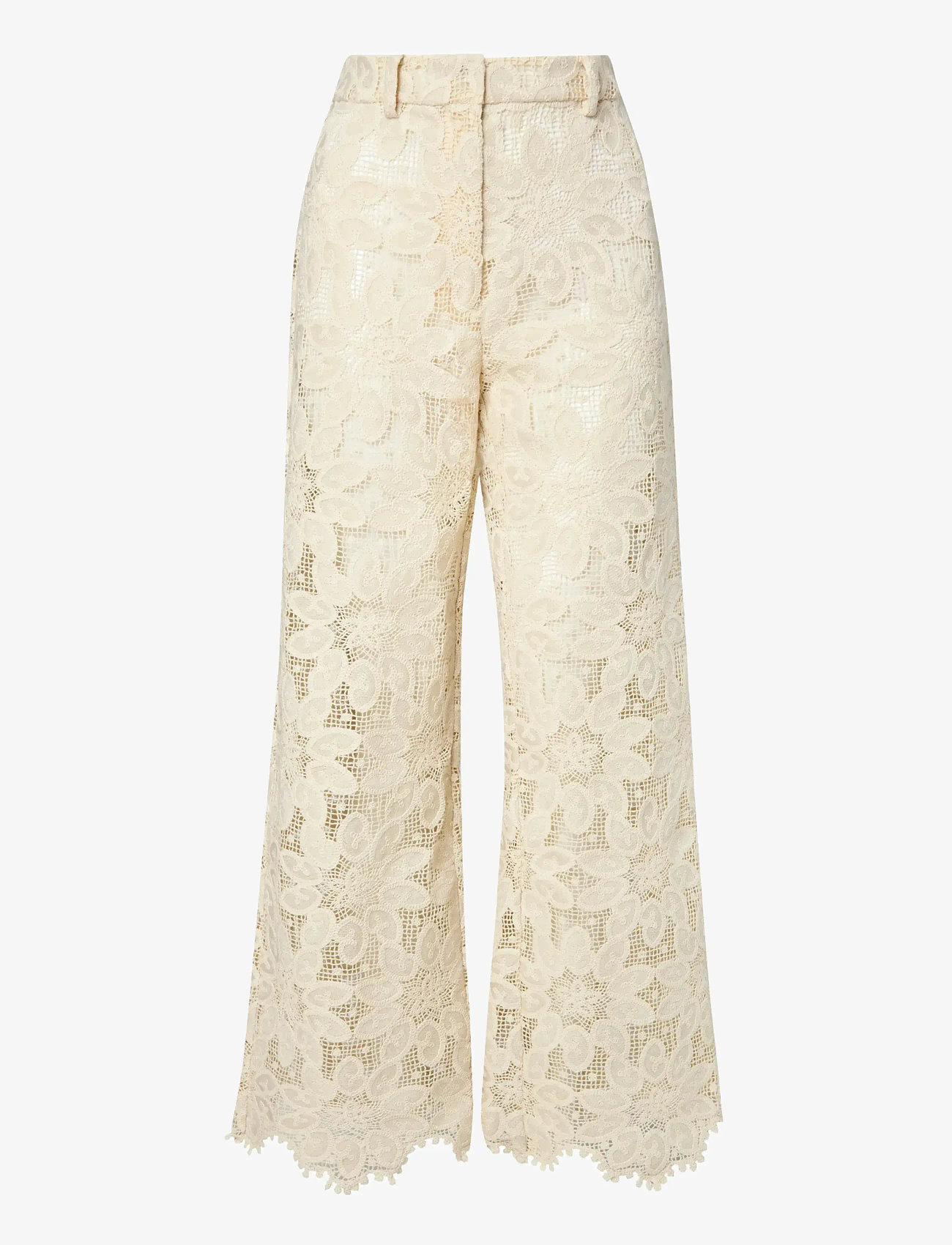 Malina - Natalina Guipure Lace pants - sand - 1