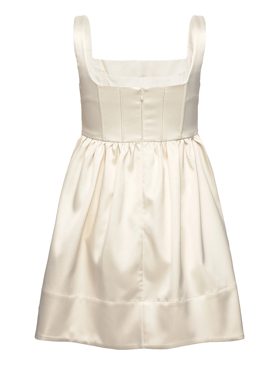 Malina - Livia Drop Waist Mini Dress - partykleider - vanilla - 2