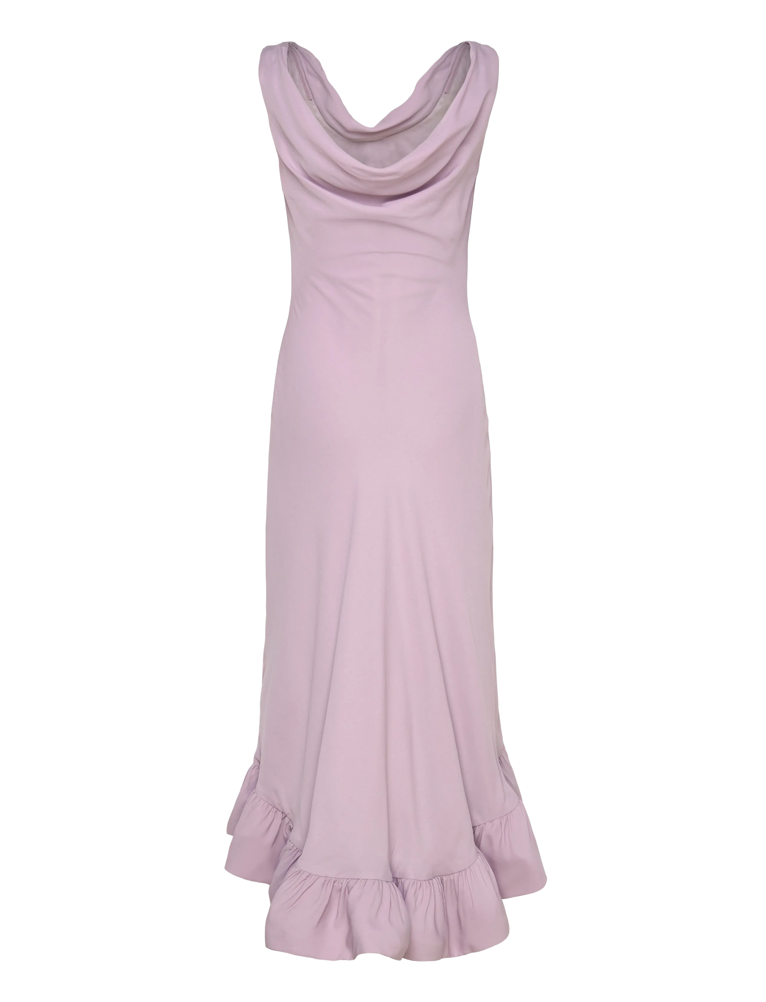 Malina - Alia Cowl Neck Ruffled Maxi Dress - avondjurken - lavender - 2