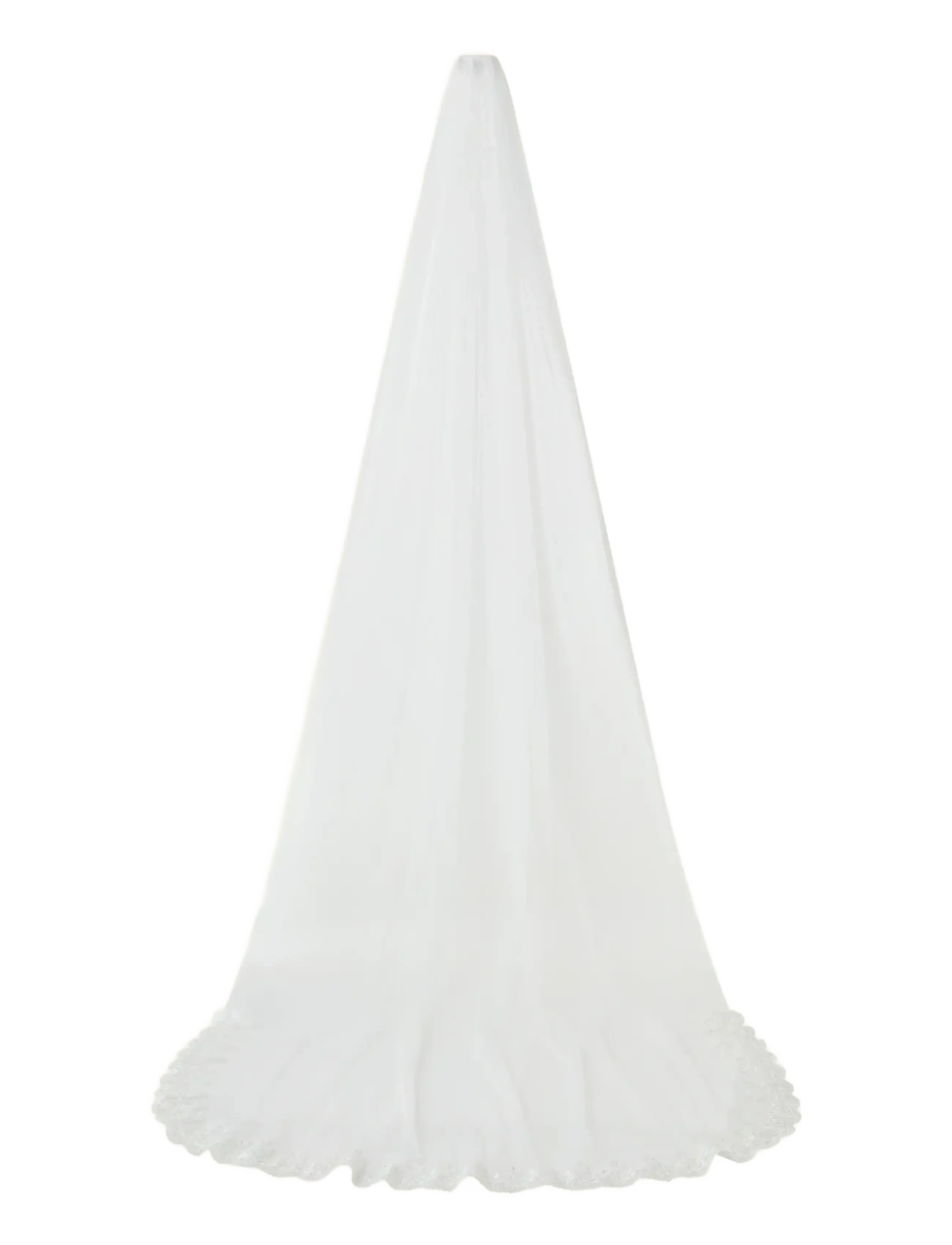 Malina - Lace trimmed veil - ivory - 2