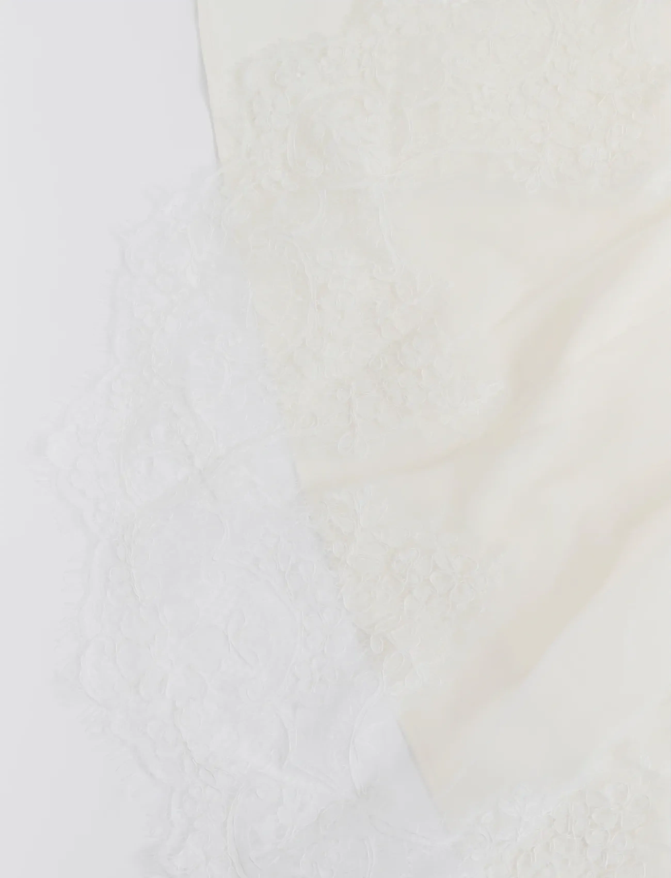 Malina - Lace trimmed veil - ivory - 4