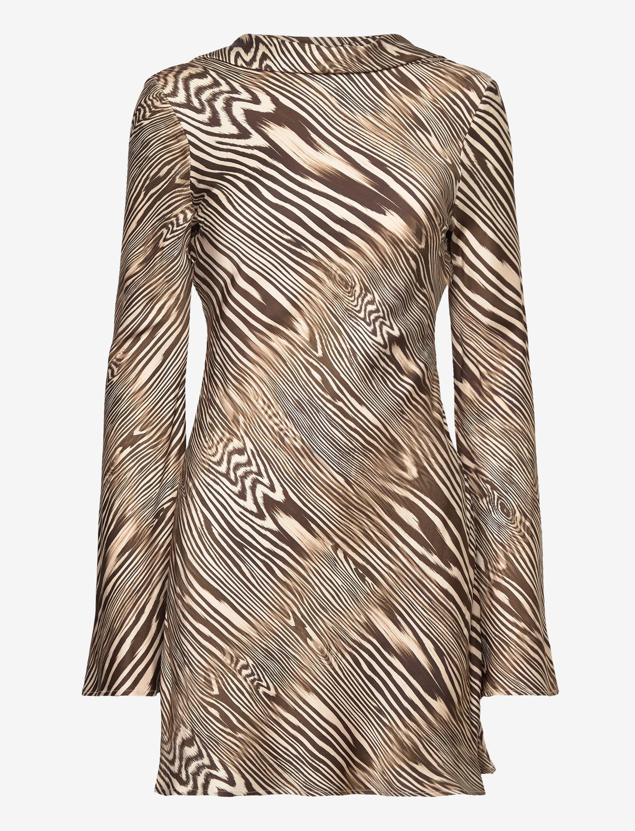 Malina - Cezanne Low Back Satin Mini dress - festklänningar - moire - 1