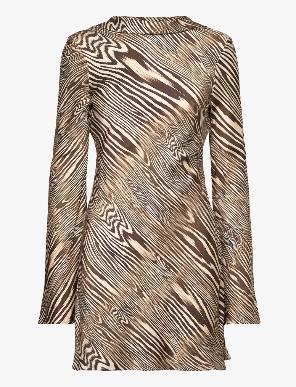 Malina - Cezanne Low Back Satin Mini dress - festklänningar - moire - 1